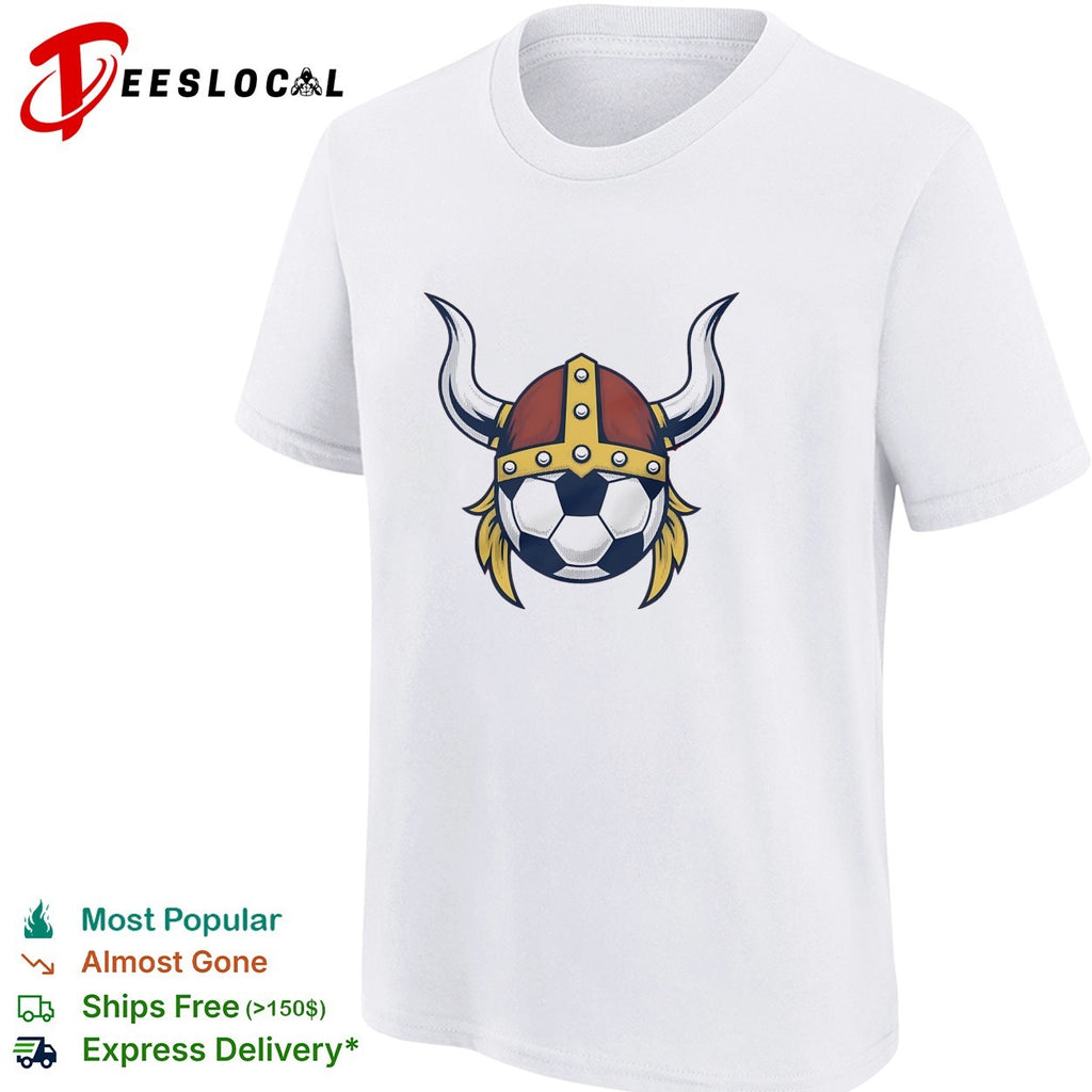 Norway Soccer ball Viking helmet shirt