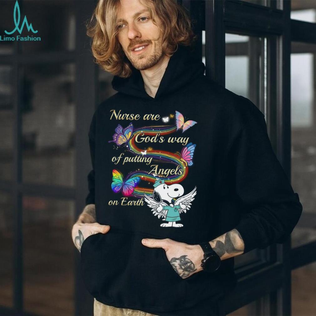 Nurse God Way Of Putting Angels On Earth Butterfly Shirt