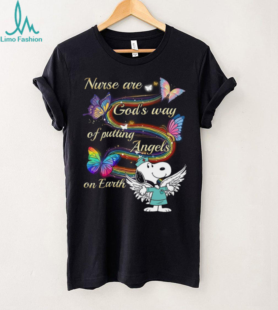 Nurse God Way Of Putting Angels On Earth Butterfly Shirt