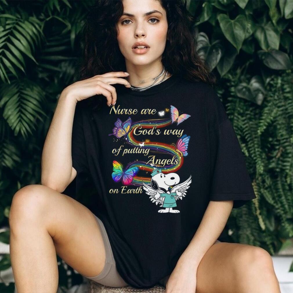 Nurse God Way Of Putting Angels On Earth Butterfly Shirt