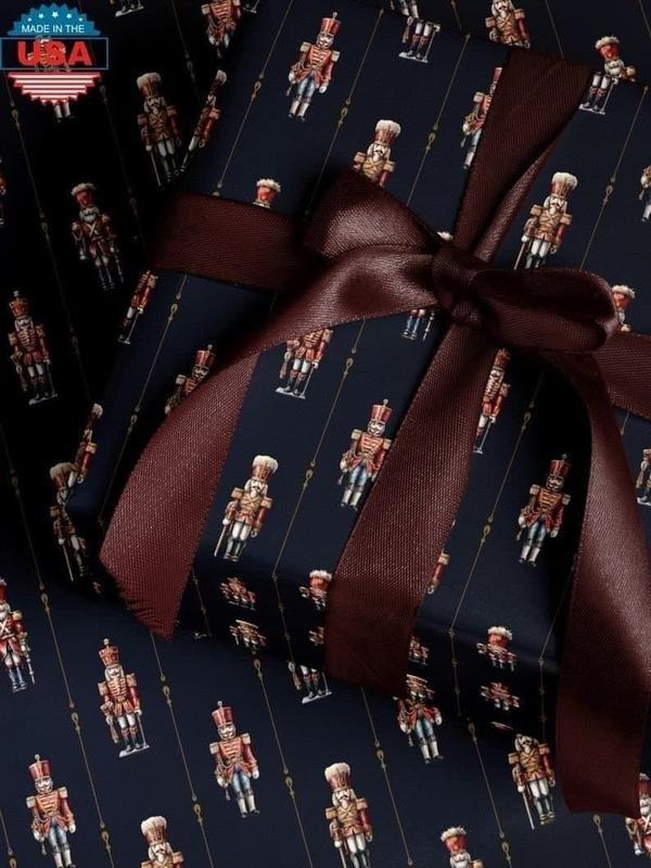 Nutcracker Wrapping Paper Holiday Gift Wrap Nutcracker Gift Wrap Elegant Christmas Gift Wrap T-Shirts, Hoodie, Sweatshirt