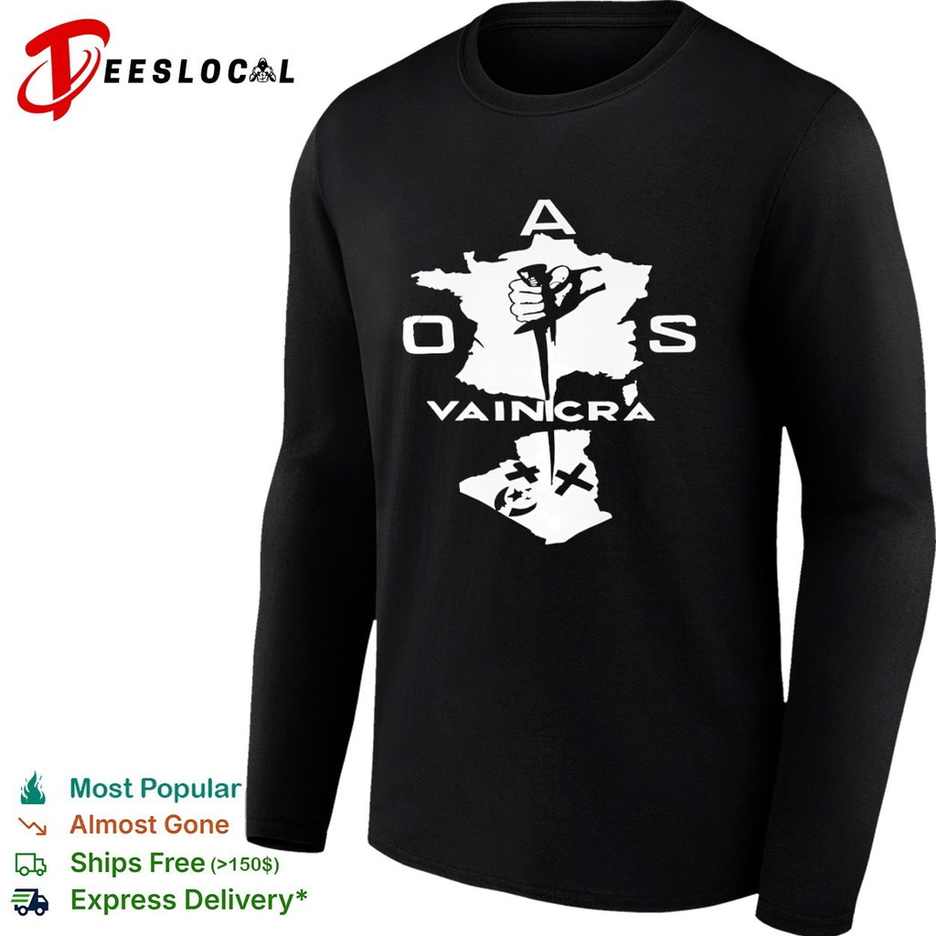 OAS Vaincra France Algeria Hand Dagger shirt