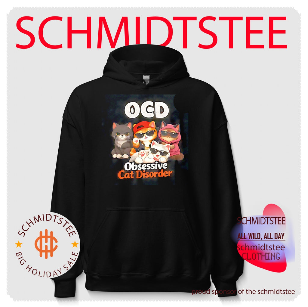 OCD obsessive cat disorder illustration shirt