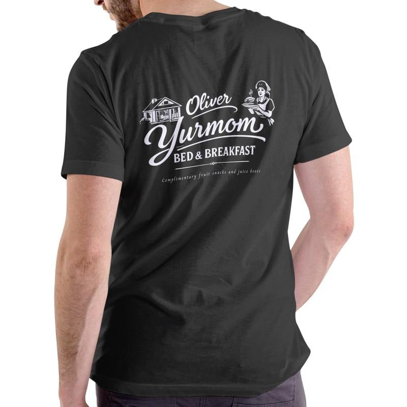OLIVER YURMOM BED AND BREAKFAST Funny name T Shirt, Unisex Cotton Hoodie, Sweatshirt | PodTeesHub.com