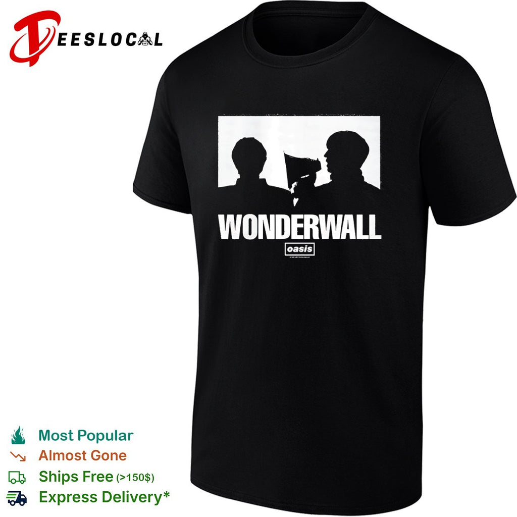 Oasis Wonderwall Liam Gallagher Noel Gallagher Music Band Shirt