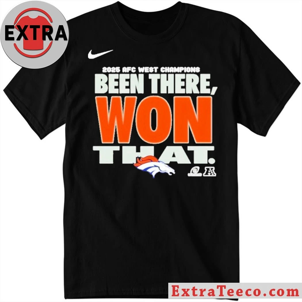 Official 2025 Afc West Champions Been There Won That Logo T-Shirt