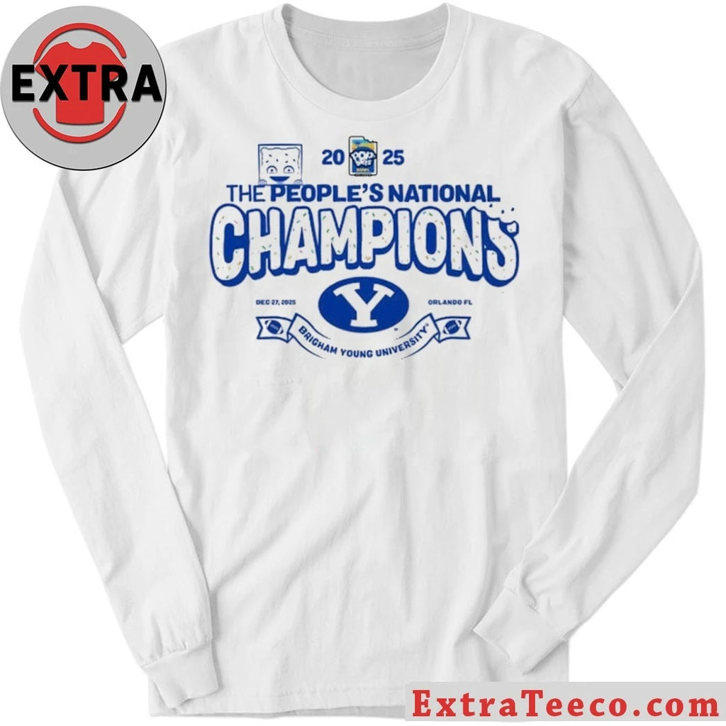 Official 2025 Pop-Tarts Bowl Champions The BYU Cougars The People’s National Champions Logo T-Shirt