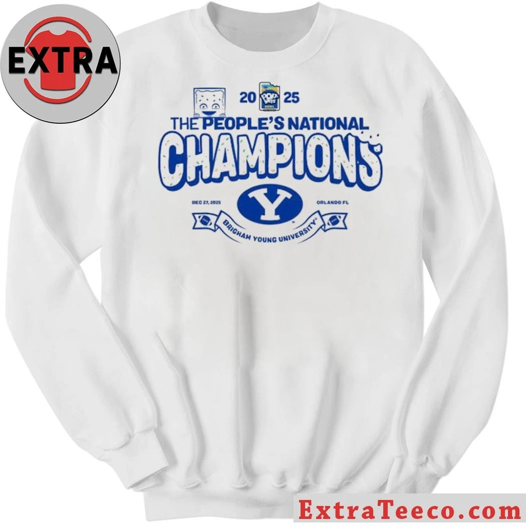 Official 2025 Pop-Tarts Bowl Champions The BYU Cougars The People’s National Champions Logo T-Shirt