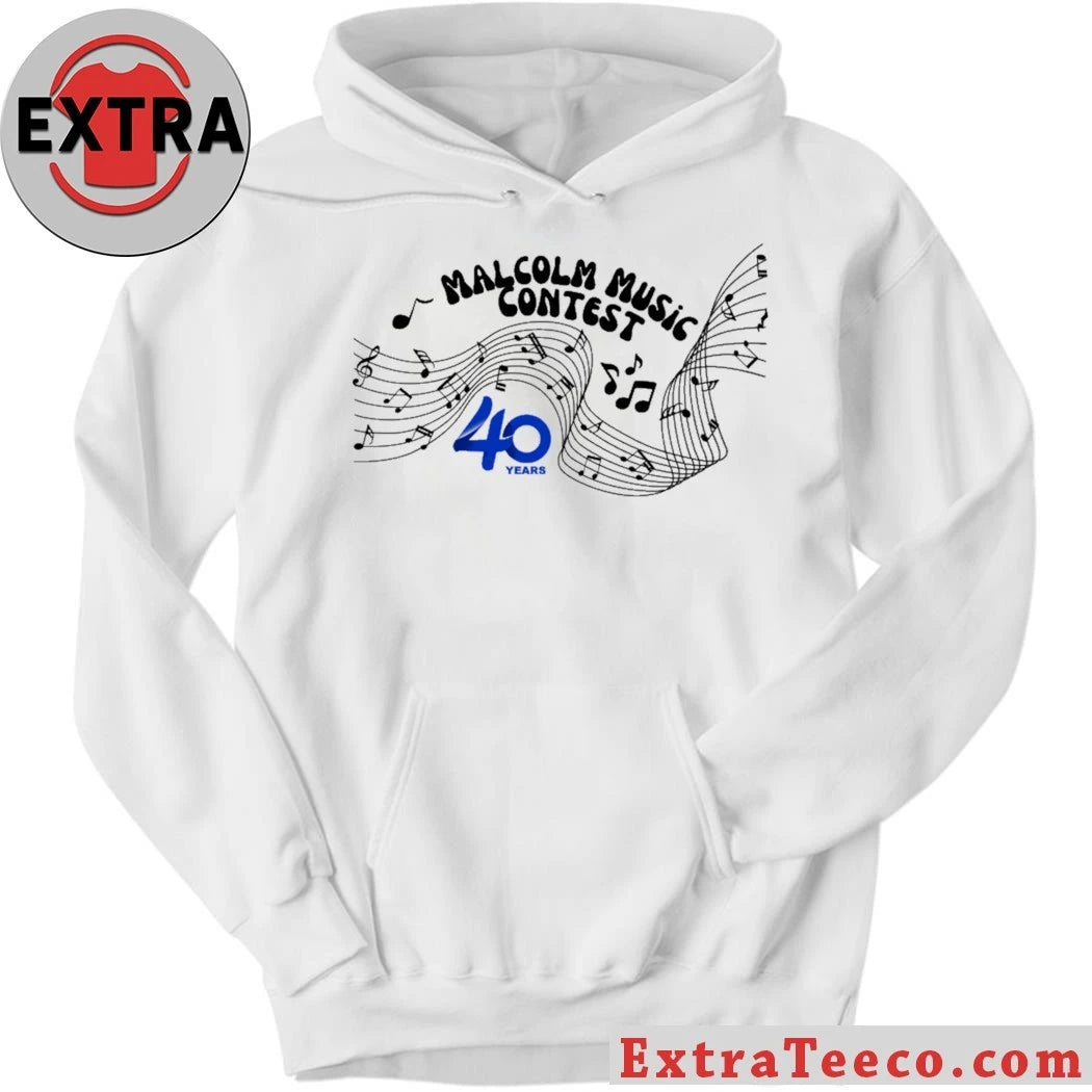 Official 2026 Malcolm Music Contest 40 Years Logo T-shirt