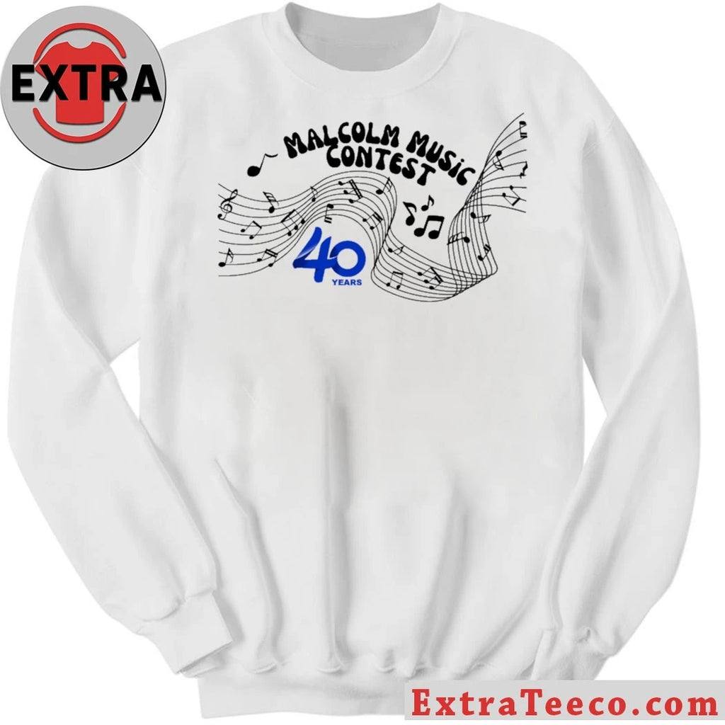 Official 2026 Malcolm Music Contest 40 Years Logo T-shirt