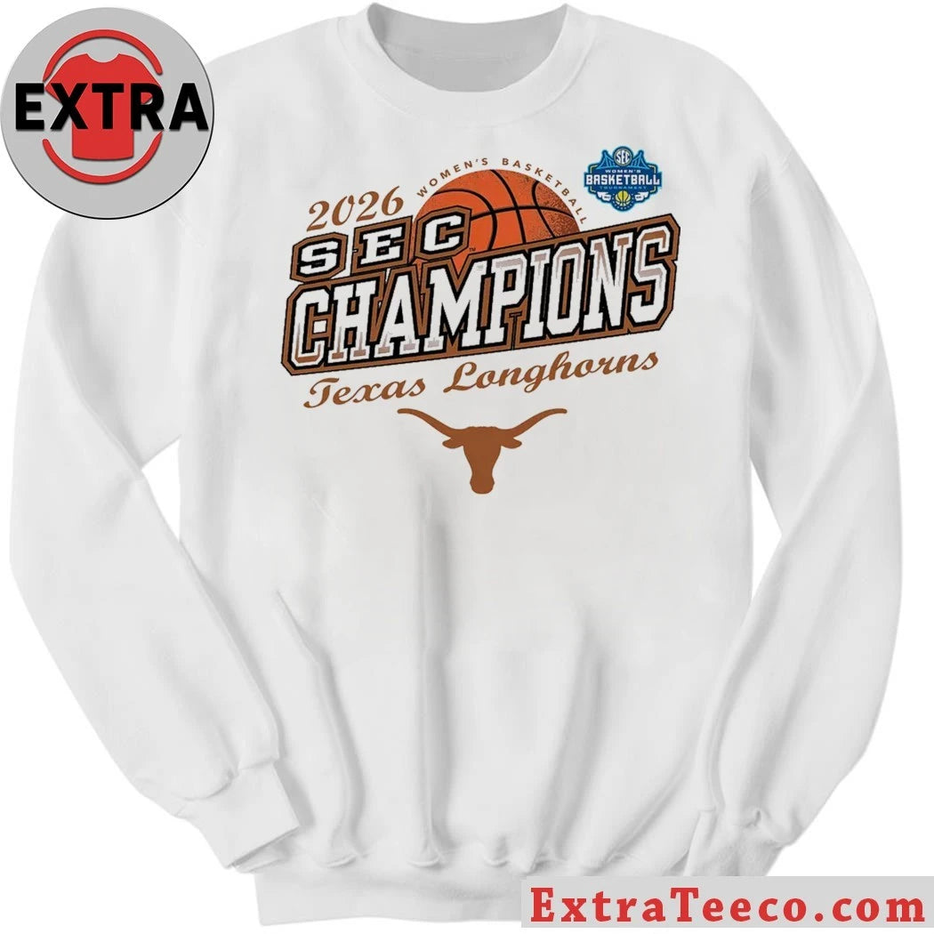 Official 2026 Women’s Basketball SEC Conference Champs Texas Longhorns Locker Logo Shirt