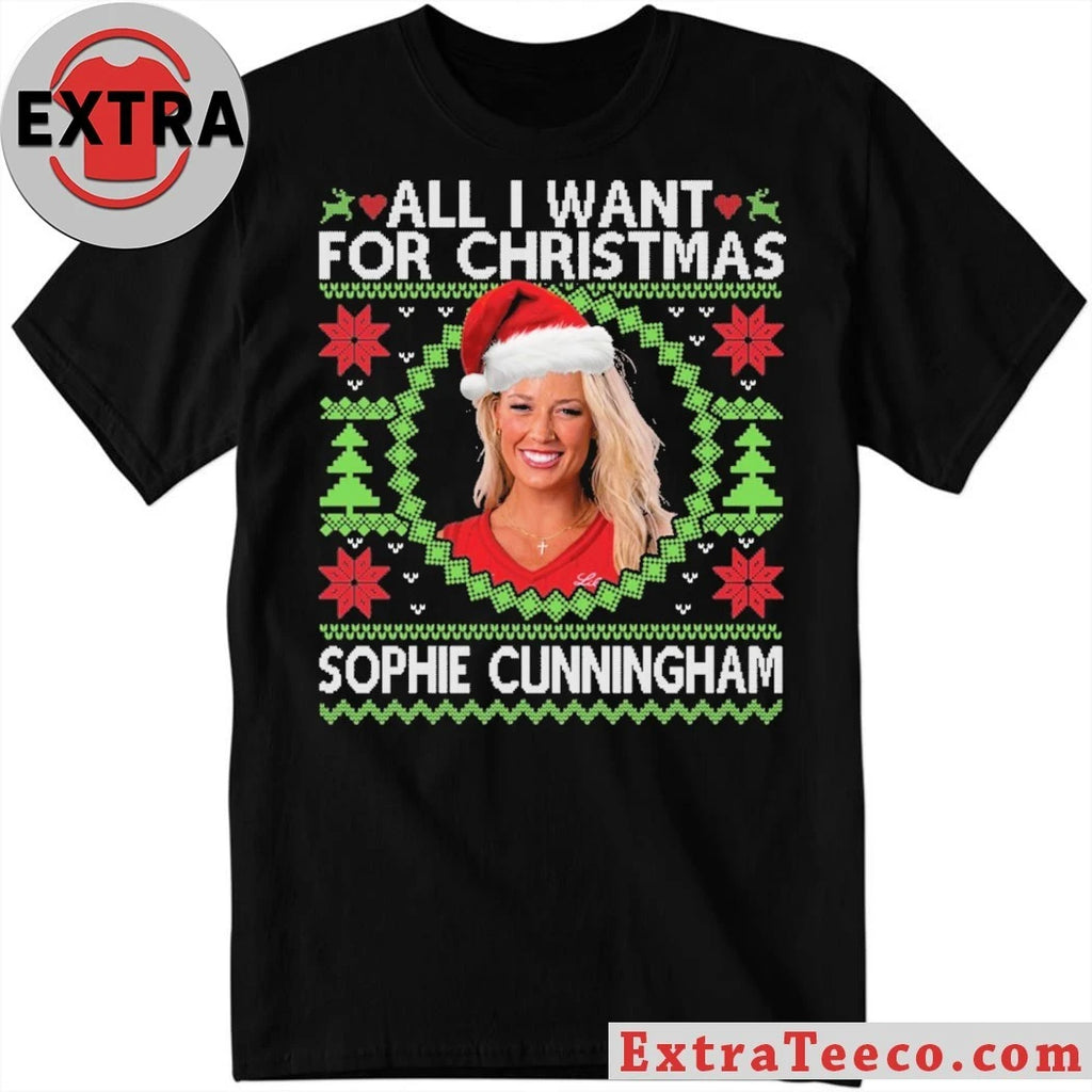 Official 500 Level Sophie Cunningham Indiana Fever All I Want For Christmas Shirt