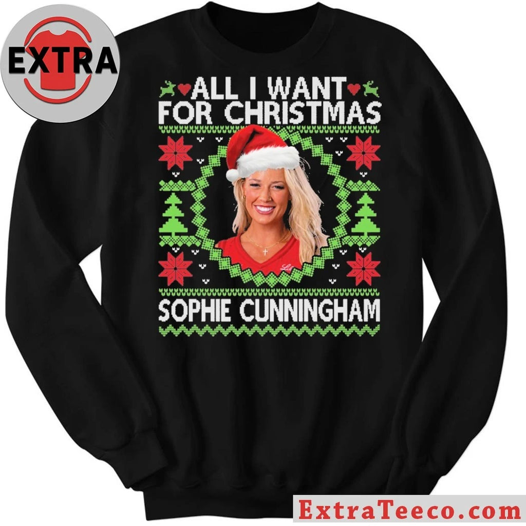 Official 500 Level Sophie Cunningham Indiana Fever All I Want For Christmas Shirt