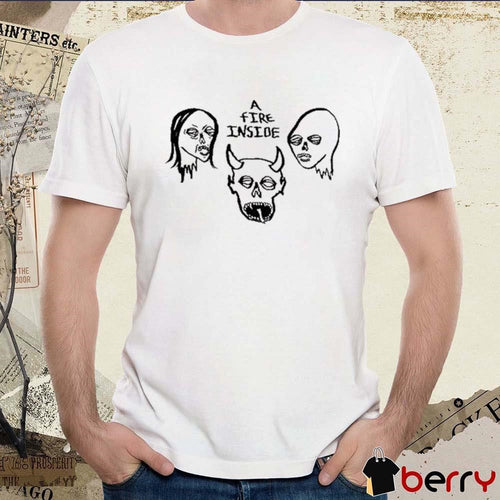 Afireinside Faces Ivory t-shirt