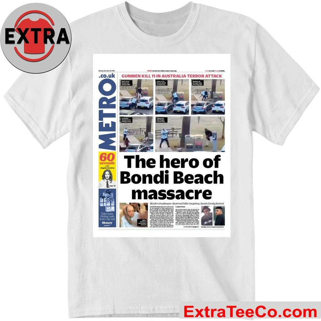 Official Ahmed al-Ahmed is the hero featured on the newspaper’s front page, who bravely disarmed one of the gunmen during the terrorist attack on Bondi Beach, Australia Shirt