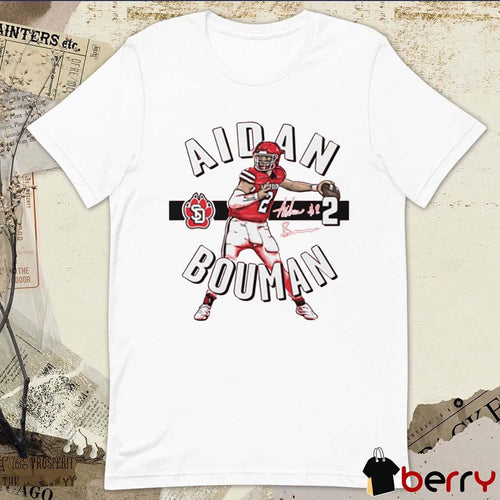 Aidan Bouman South Dakota Illustrated Signature Graphic t-shirt