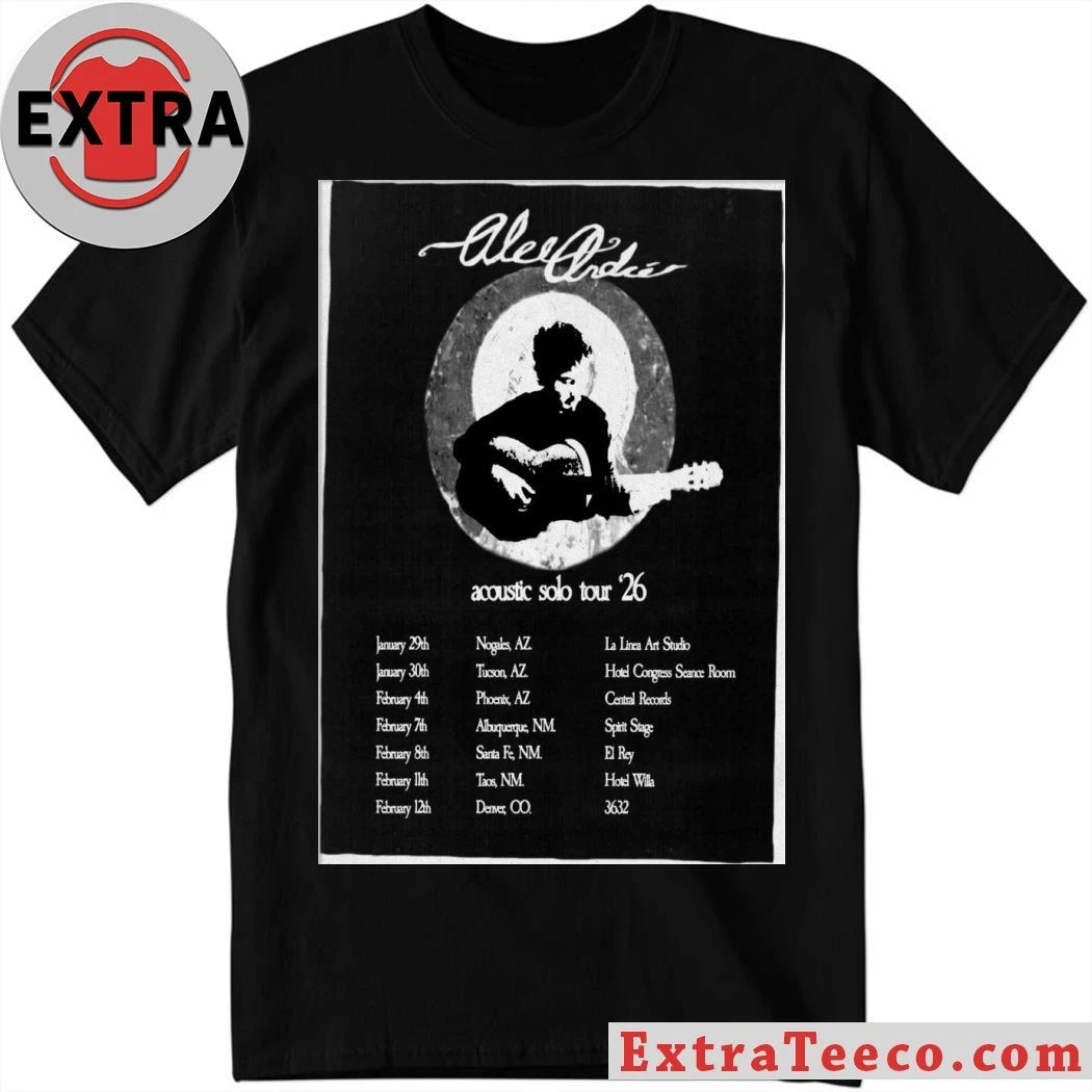 Official Alec André 2026 Acoustic Solo Tour Poster Shirt