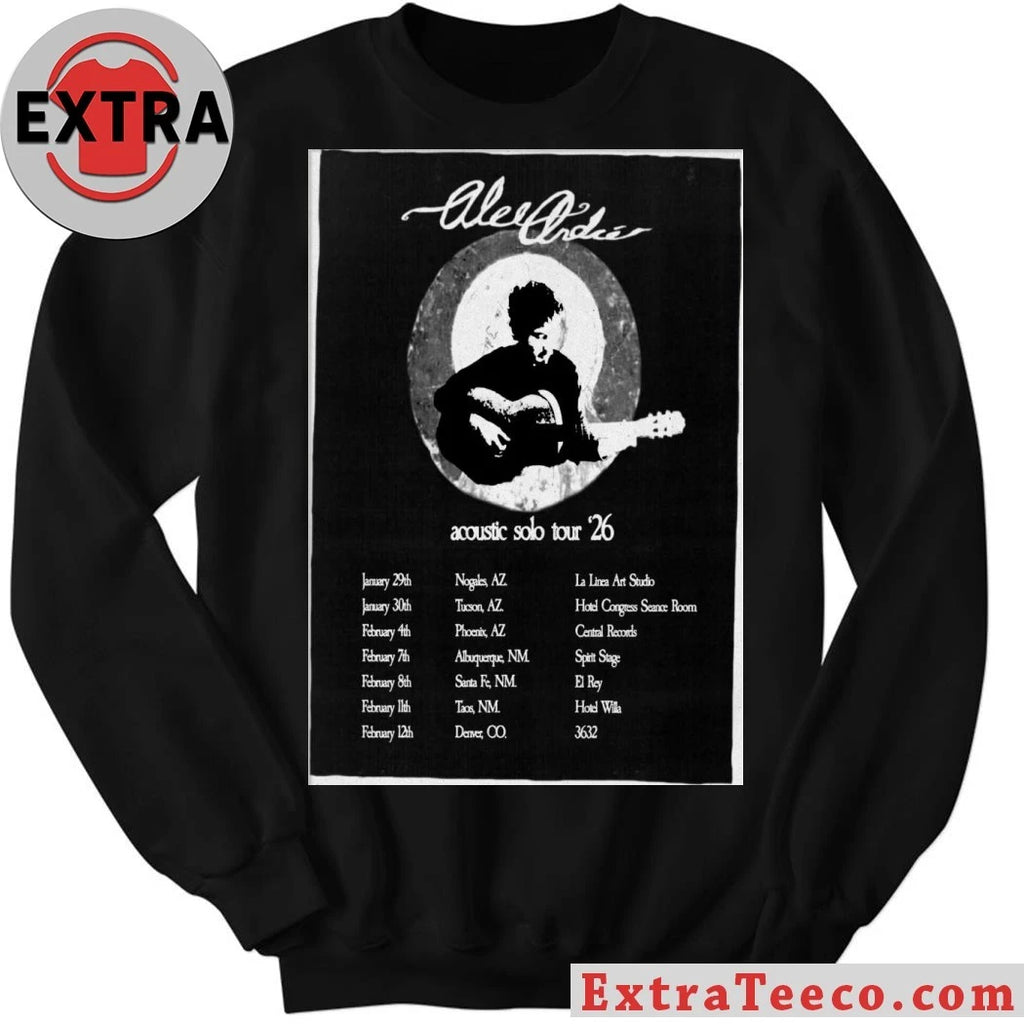 Official Alec André 2026 Acoustic Solo Tour Poster Shirt