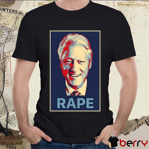 Alex Jones Bill Clinton Rape Retro Portrait t-shirt