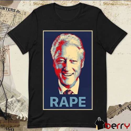 Alex Jones Bill Clinton Rape Retro Portrait t-shirt