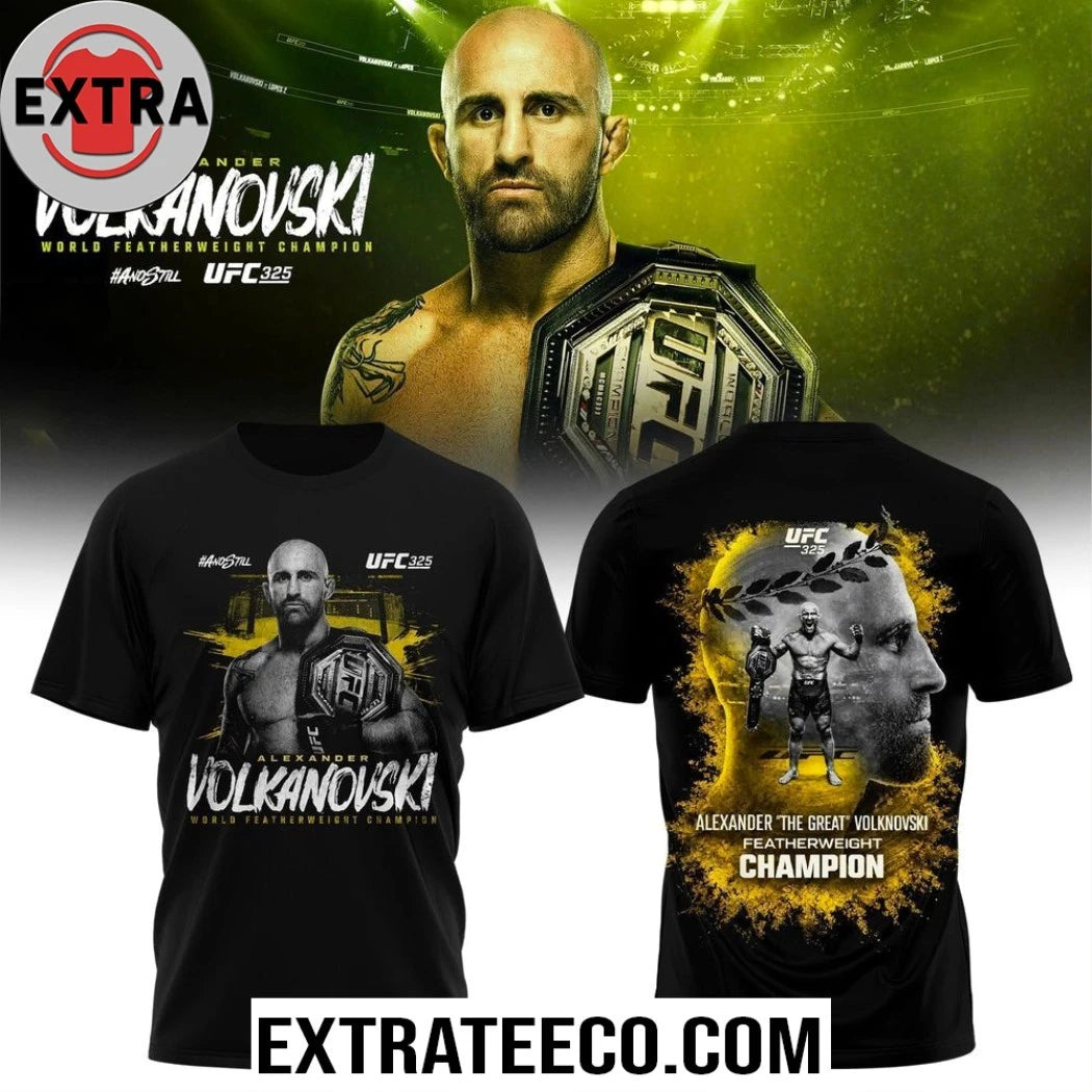 Official Alexander Volkanovski UFC 325 Featherweight Champion T-Shirt