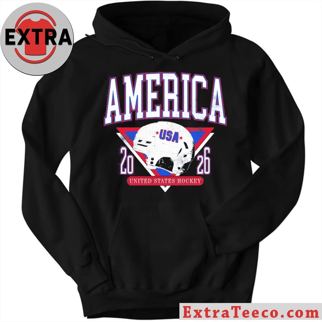 Official America Hockey Helmet United States Hockey Shirt