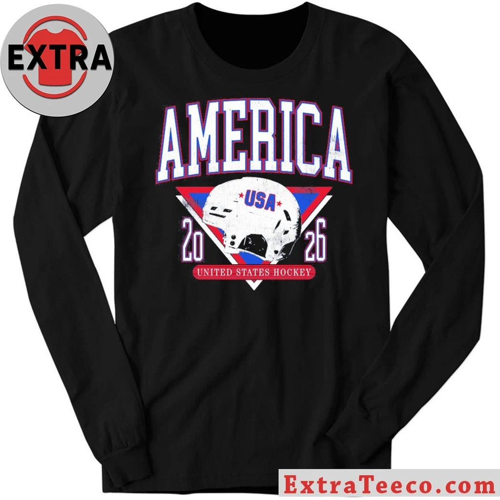 Official America Hockey Helmet United States Hockey Shirt