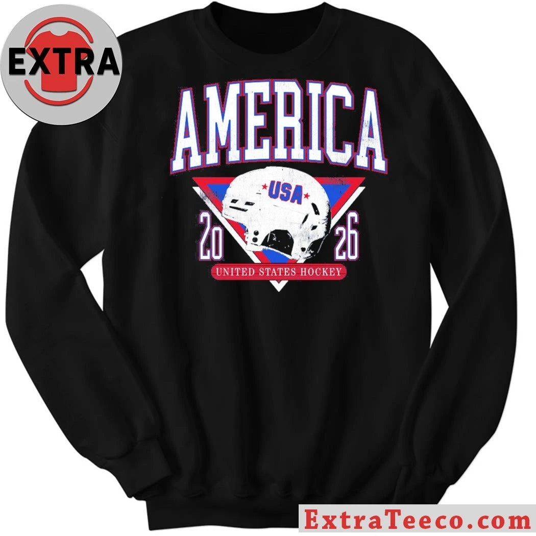 Official America Hockey Helmet United States Hockey Shirt