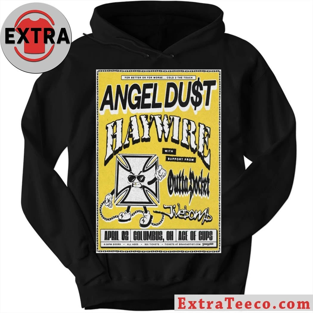 Official Angel Du$t April 2 2026 At Ace Of Cups Show Poster Shirt