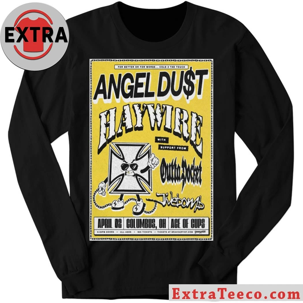 Official Angel Du$t April 2 2026 At Ace Of Cups Show Poster Shirt