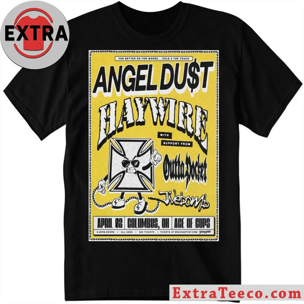 Official Angel Du$t April 2 2026 At Ace Of Cups Show Poster Shirt