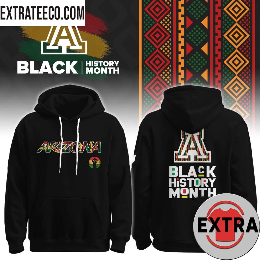 Official Arizona Wildcats Basketball Black History Month Logo Two Sided 2026 T-Shirt