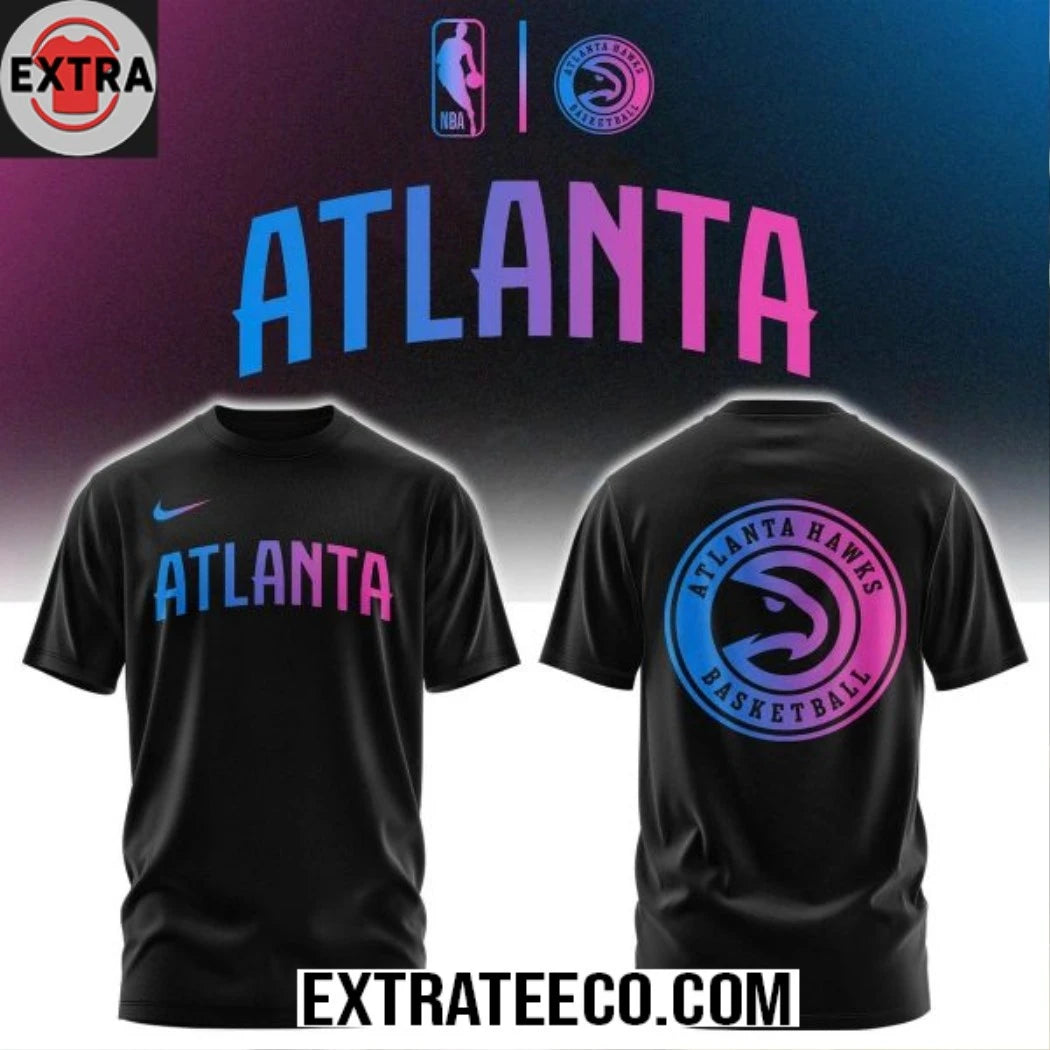 Official Atlanta Hawks x Cyberpunk Night 2026 NBA Champs Shirt