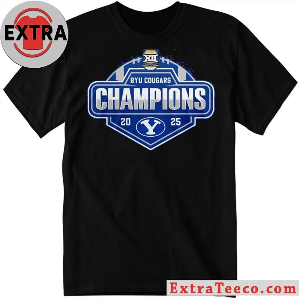 Official BYU Cougars Champions Big 12 Conference 2025 Shirt