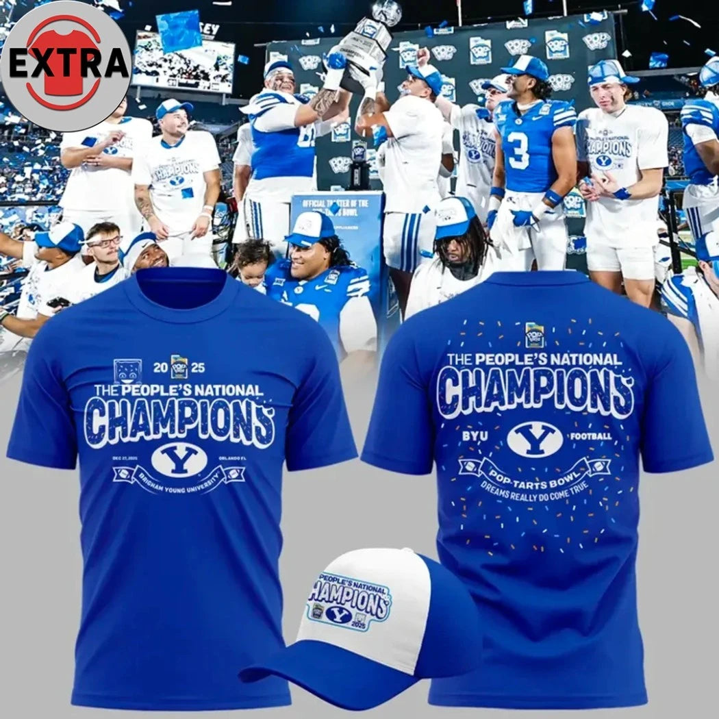 Official BYU Cougars POP-TARTS Bowl Champions Limited Edition Hoodie T-Shirt