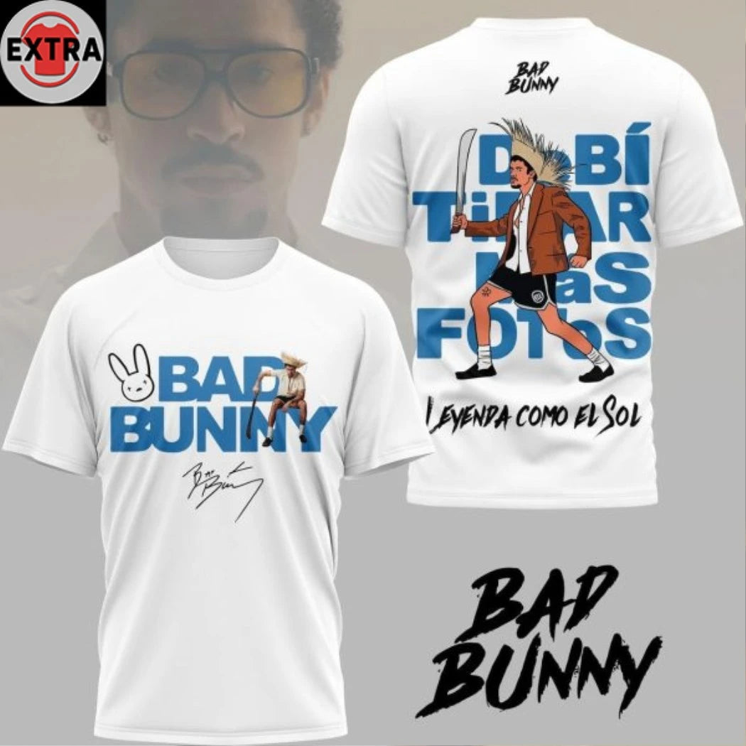 Official Bad Bunny Lavender Como El Sol 2025 XMas Hoodie T-Shirt
