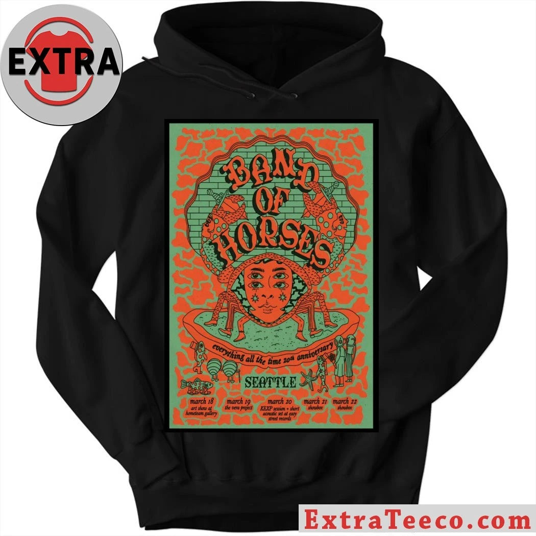 Official Band Of Horses Seattle WA 3-18 3-22-2026 Poster T-Shirt