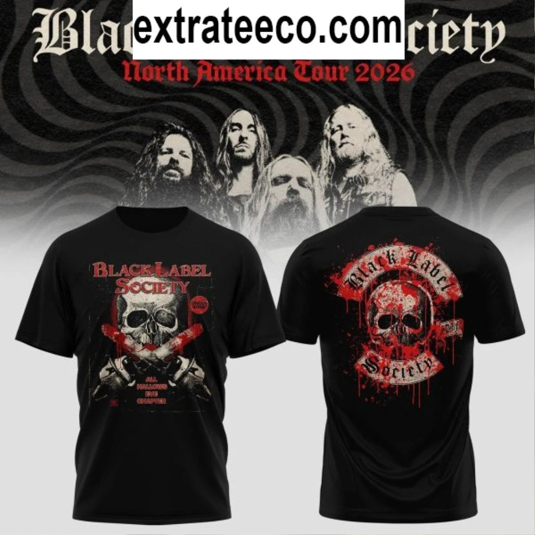 Official Black Label Society North America Tour 2026 Hoodie T-Shirt