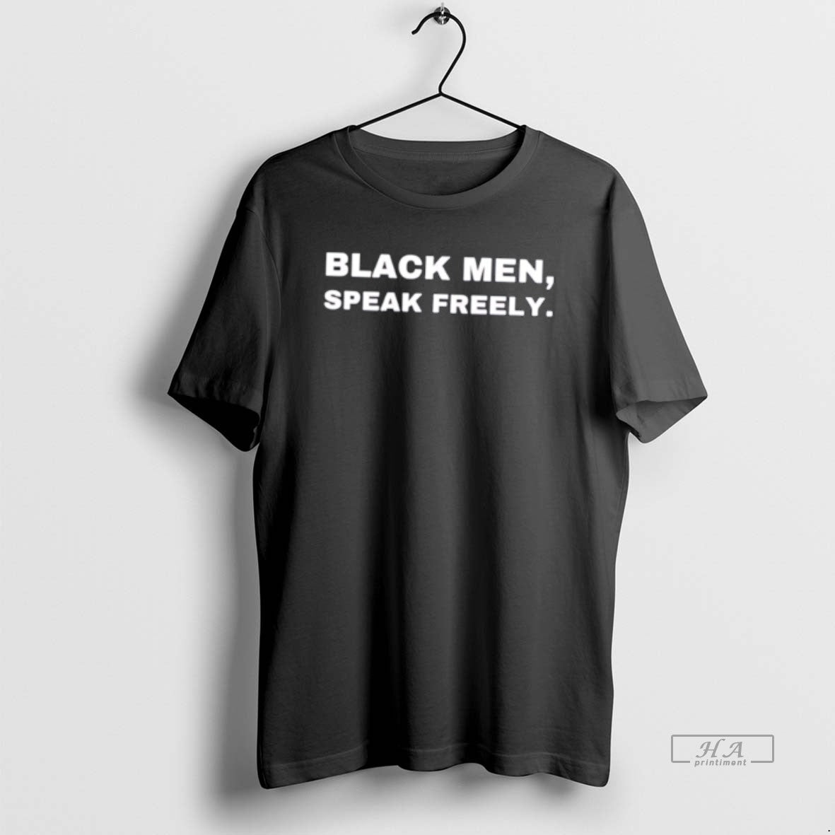 Official Black Men Speak Freely Text Tee Hoodie, Sweatshirt | PodTeesHub.com