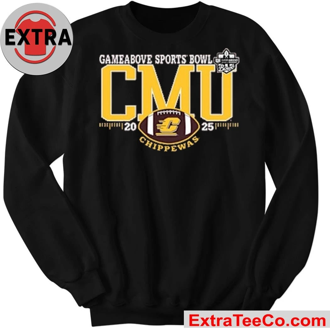 Official Blue 84 Central Michigan Chippewas Maroon 2025 GameAbove Shirt