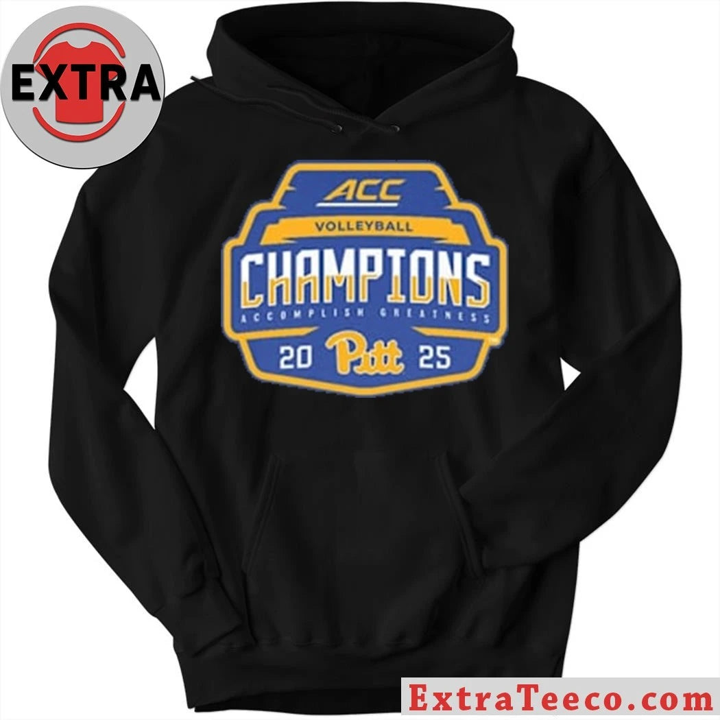 Official Blue 84 Pitt Panthers Blue 2025 ACC Volleyball Champions Shirt
