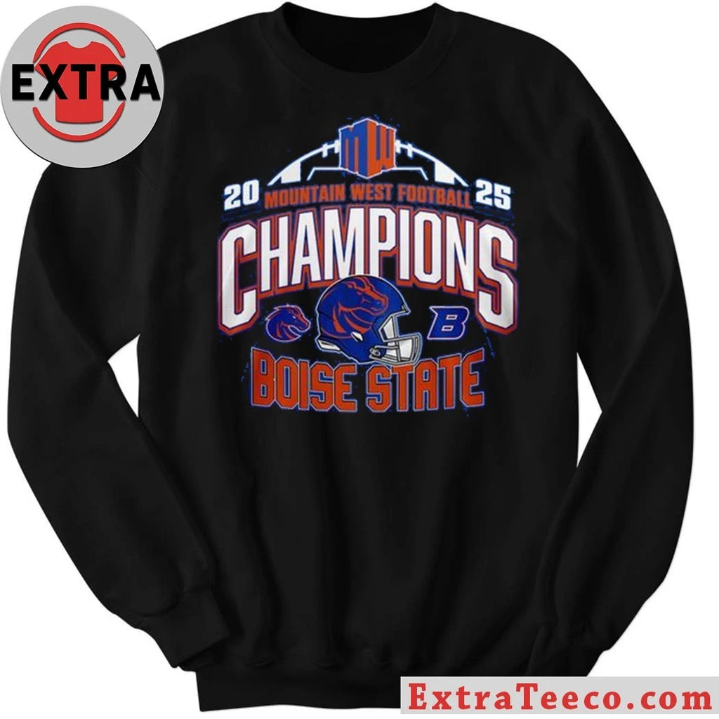 Official Boise State Broncos 2025 Mountain West Champions Back2Back Shirt