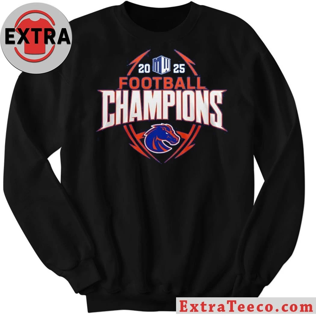 Official Boise State Broncos Mountain West Champions 2025 Shirt
