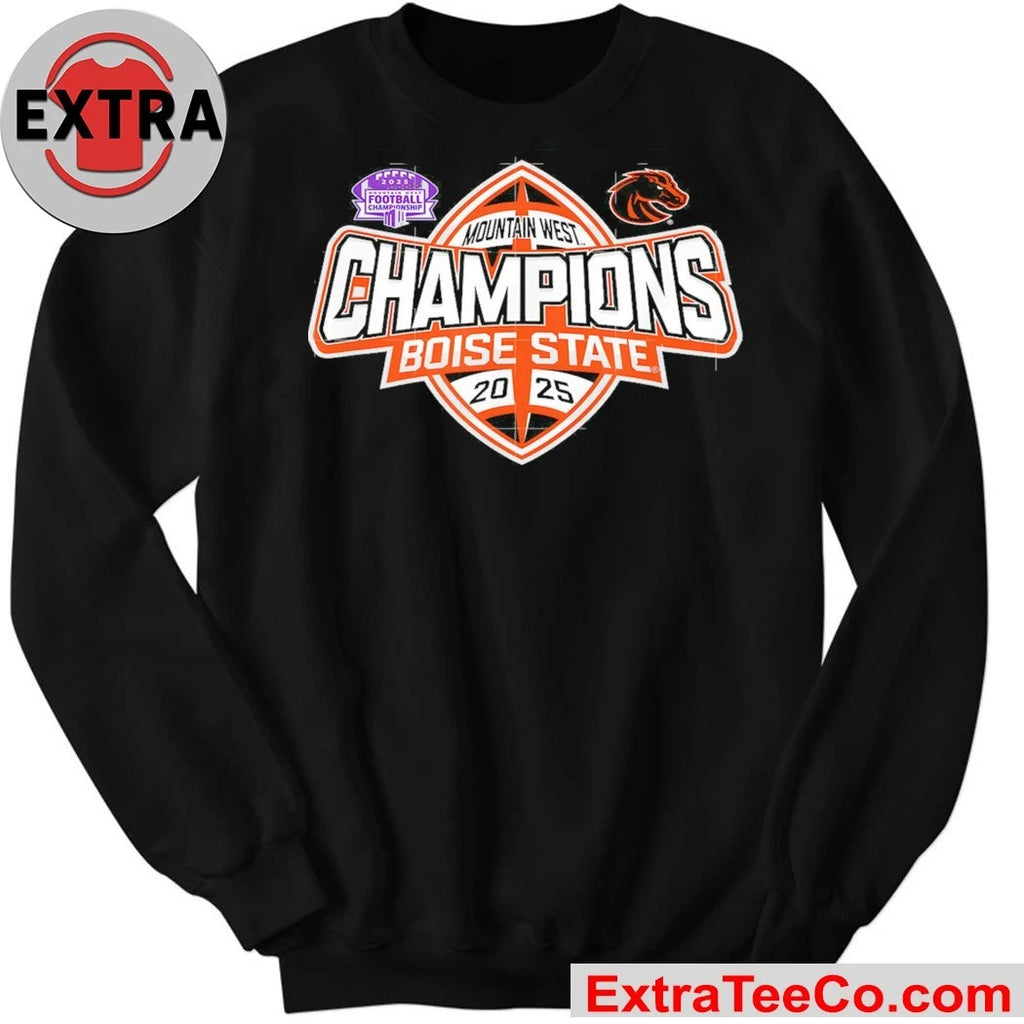 Official Boise State Broncos Mountain West Championship 2025 Football Logo Shirt