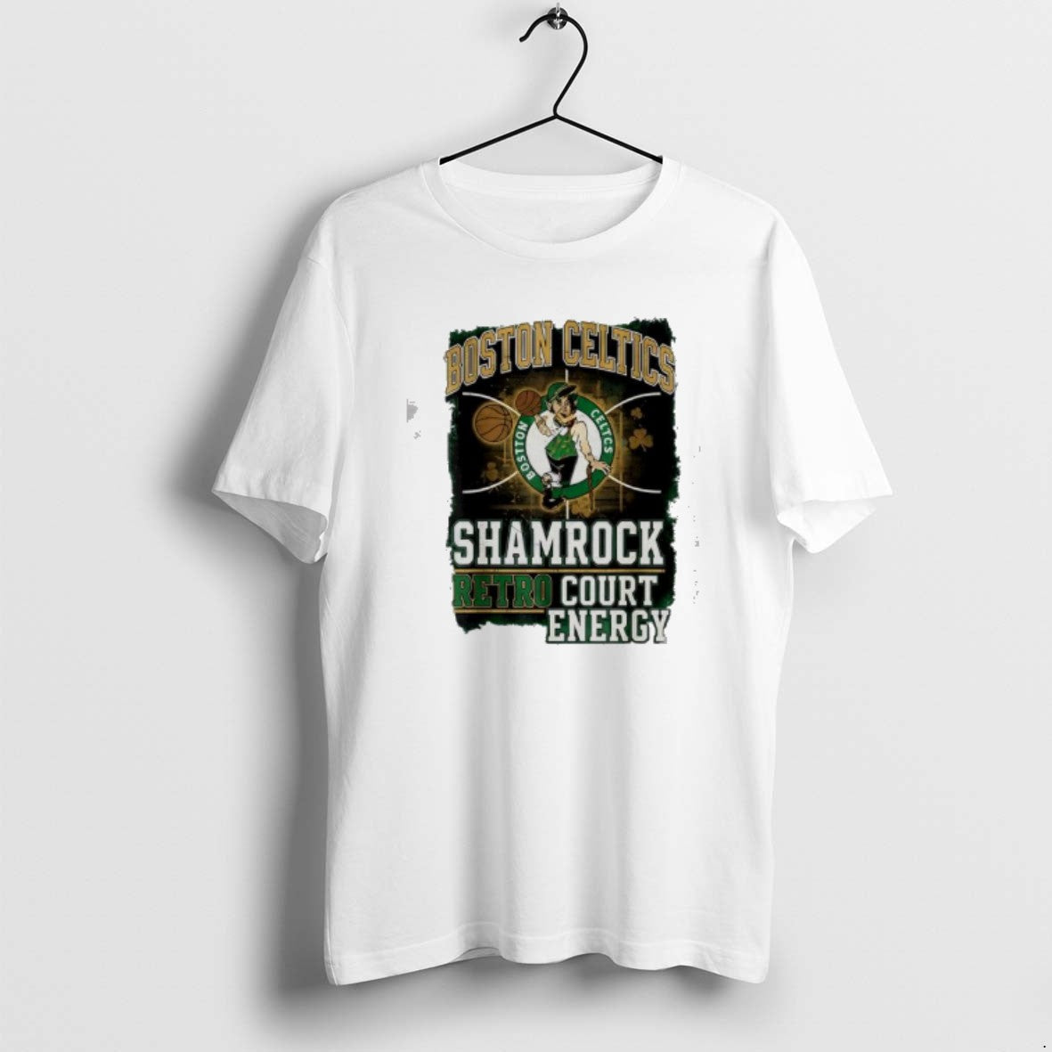 Official Boston Celtics Shamrock Retro Court Energy Graphic T-Shirts, Hoodie, Sweatshirt | PodTeesHub.com
