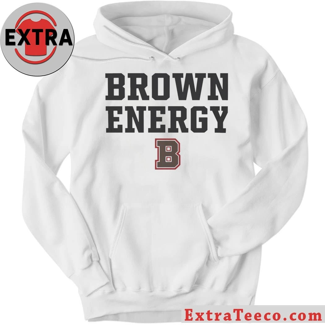 Official Brown Energy B University Official Stacked Adult Shirt