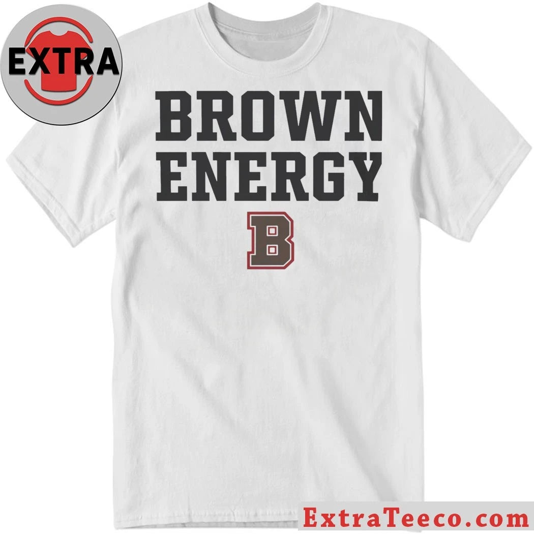 Official Brown Energy B University Official Stacked Adult Shirt