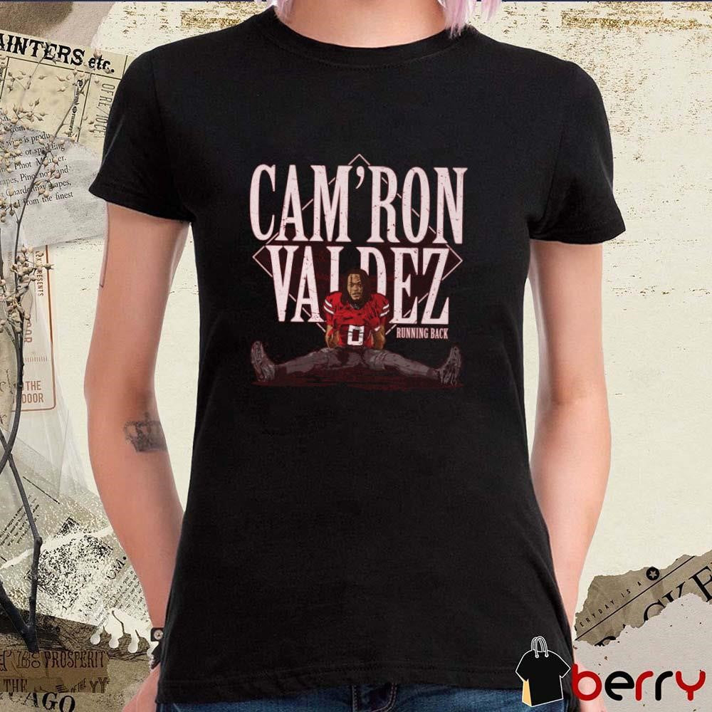 Cam’Ron Valdez Texas Tech Red Raiders Running Back College Player Name t-shirt