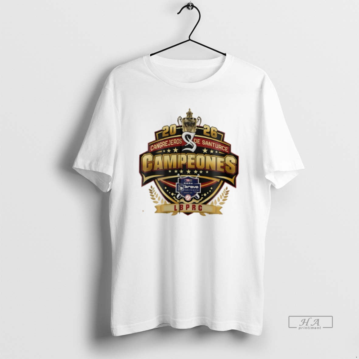 Official Cangrejeros De Santurce 2026 Campeons Celebrate Personalized Baseball Tee Hoodie, Sweatshirt | PodTeesHub.com