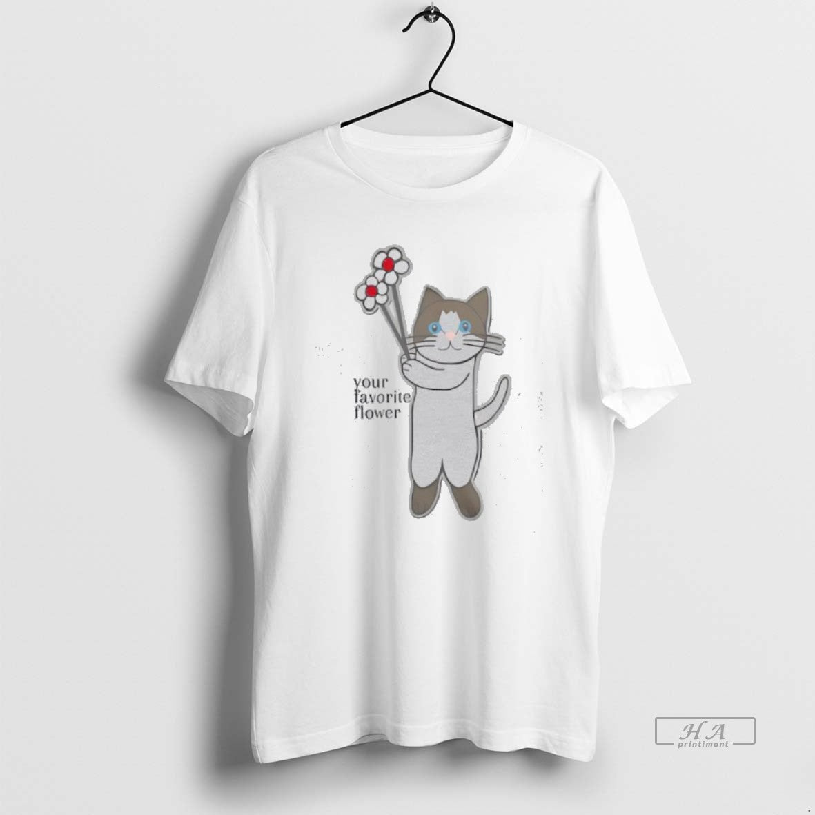 Official Cat Your Favorite Flower Cute T-Shirts, Hoodie, Sweatshirt | PodTeesHub.com